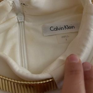 Ivory Calvin klein formal dress